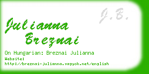 julianna breznai business card